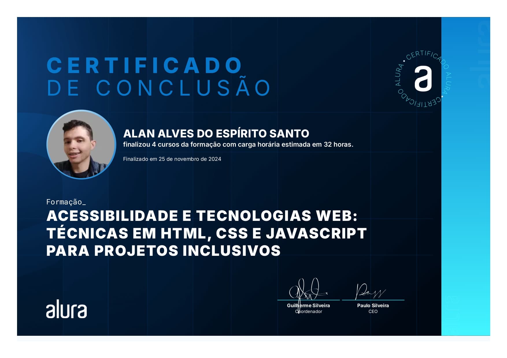 Formação: Acessibilidade e Tecnologias Web - Técnicas em HTML, CSS e JavaScript para Projetos Inclusivos